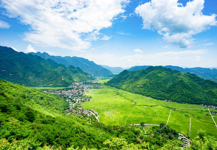 Wat een prachtige uitzichten bij Mai Chau, Vietnam