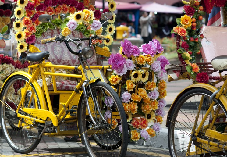 Hollandse fietsen in Melaka, Maleisië