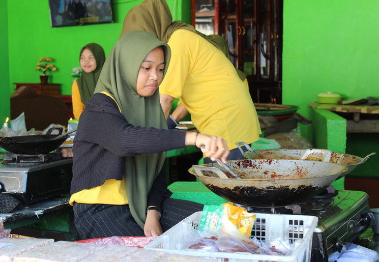Lokale vrouw op de Markt Malino, Sulawesi