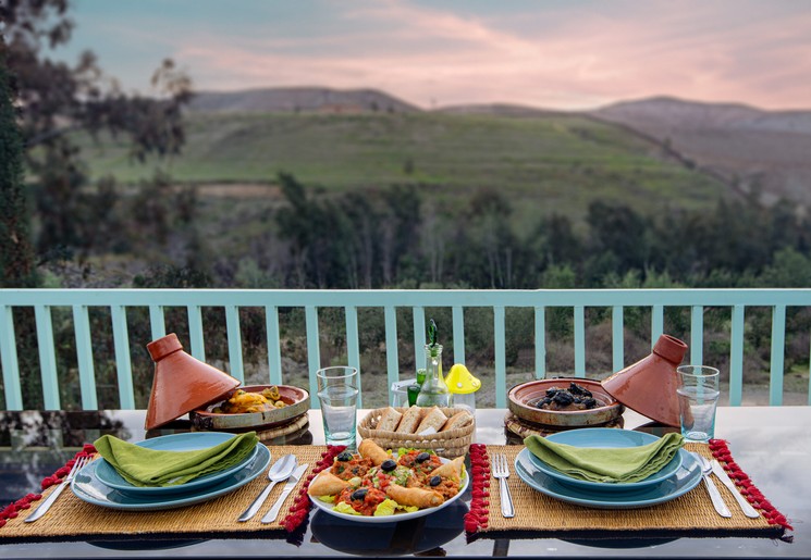 Het is genieten bij La Fattoria net buiten Marrakech