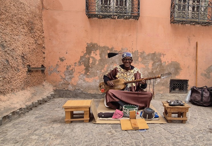 Mooi straatbeeld in Marrakech