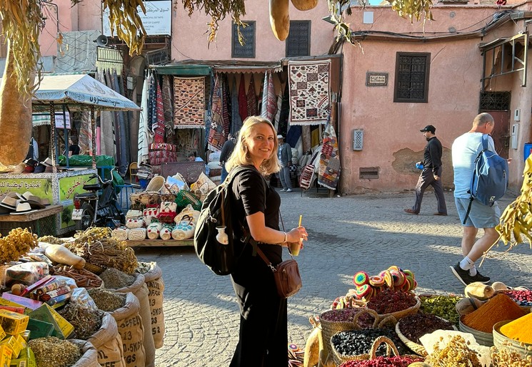 Wandel door de stad Marrakech