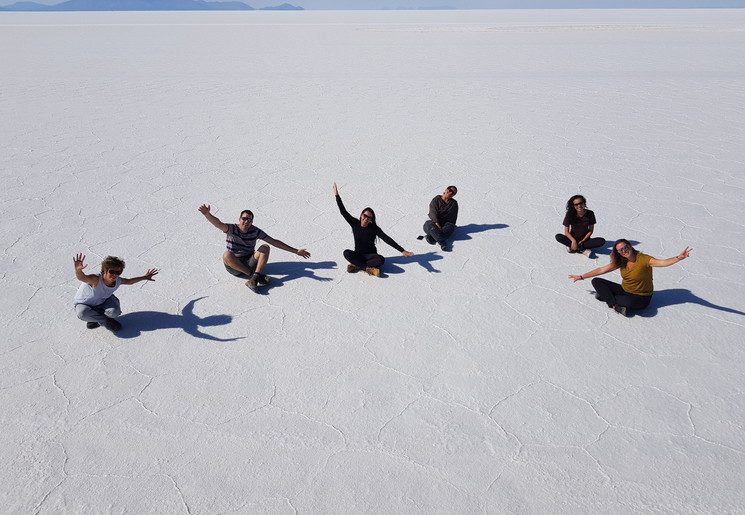 De zoutvlaktes van Uyuni, Bolivia De zoutvlaktes van Uyuni, Bolivia