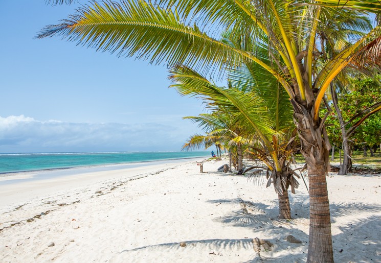 Maak een strandwandeling aan Diani en Galu Beach in Mombasa, Kenia