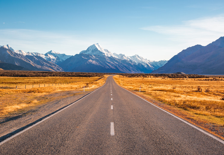 Met de auto door Mount Cook NP