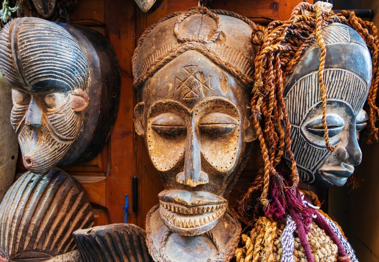 Lokale markt in Nairobi, Kenia