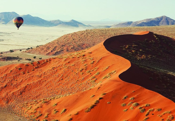 Mijn ballonvaart boven de Sossusvlei, met hoogtevrees