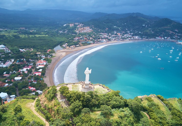 Uitzicht op San Juan del Sur in Nicaragua