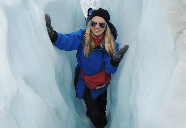 Spannende hike door ijsgangen bij Franz Josef Gletsjer, Nieuw-Zeeland