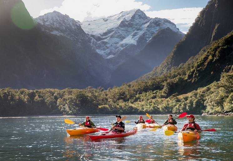 Kajakken in Milford Sound