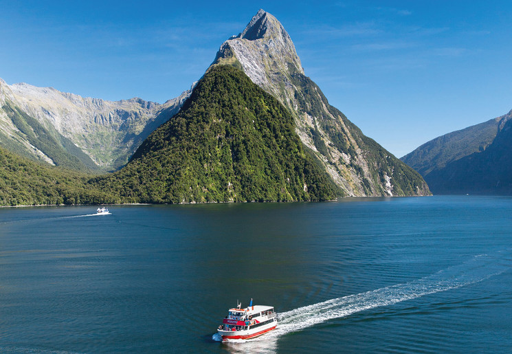 Cruisen door de Milford Sound, Nieuw-Zeeland