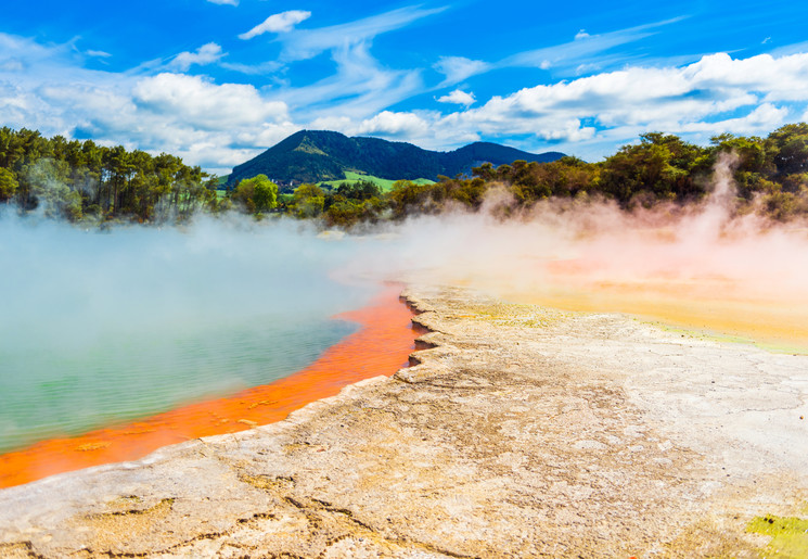 Champagne Pool, Rotorua, Nieuw-Zeeland