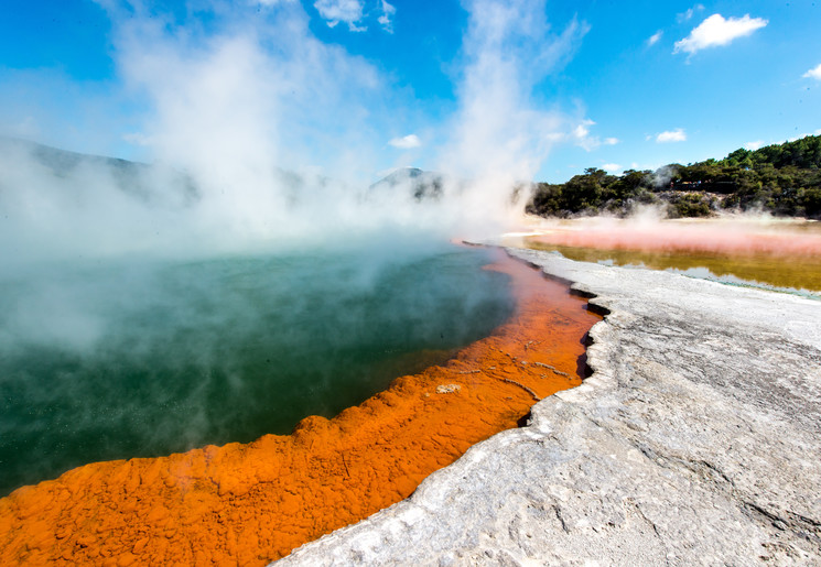 Champagne Pool, Rotorua, Nieuw-Zeeland