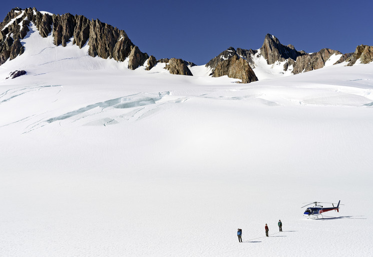 Wandelen over de Frans Josef gletsjer, Nieuw-Zeeland