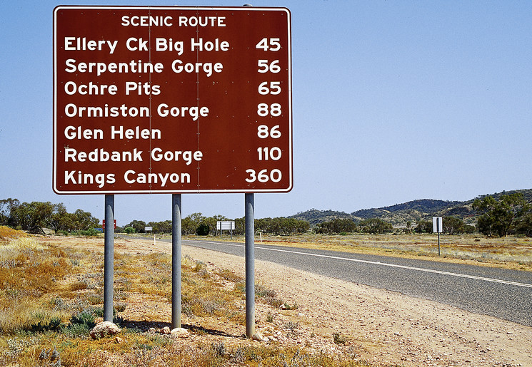 Routeborden onderweg