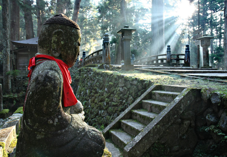 Tempel in de omgeving van Koyasan, Japan