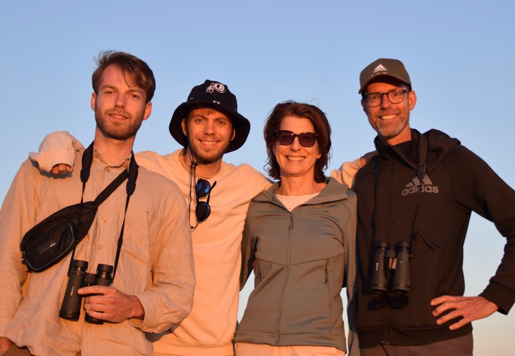 De hele familie in Namibië