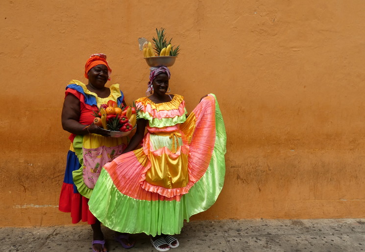Lokale vrouwen in Cartagena, Colombia