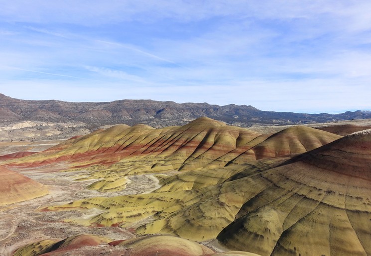 Kleurrijke Painted Hills, gelegen in Oregon