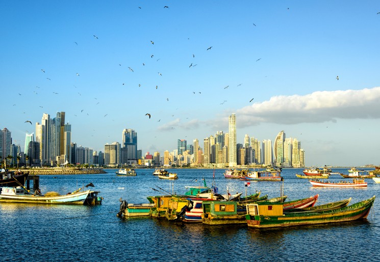 Uitzicht op Panama City