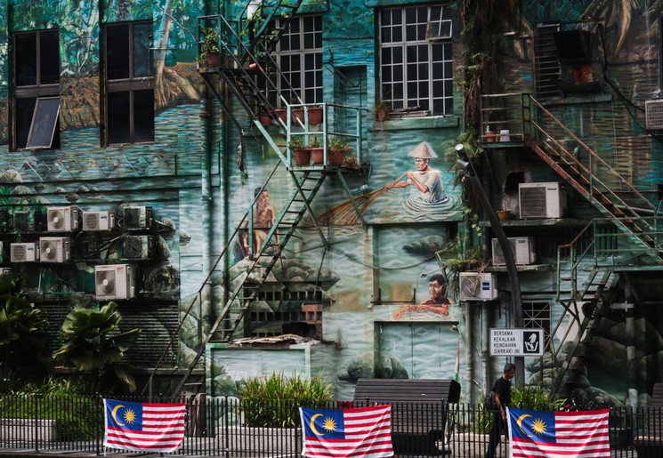 Street art in Georgetown, Penang, Maleisie Street art in Georgetown, Penang, Maleisie