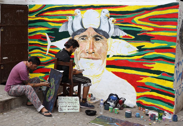 Kunst op straat, Lima, Peru