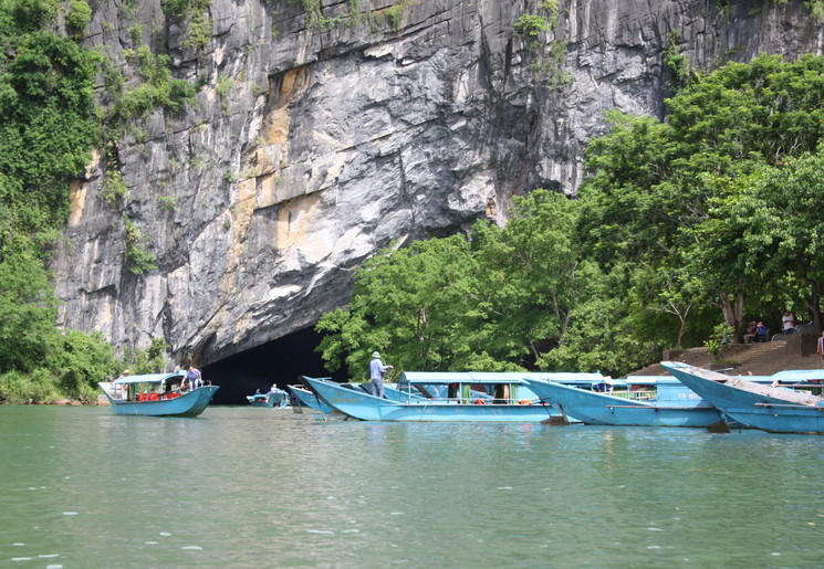 De cave bij Phong Nha, Vietnam