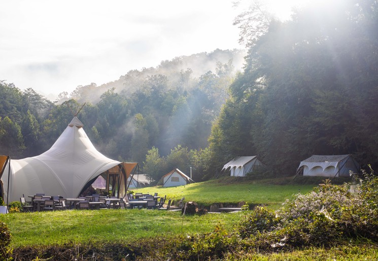 Glaming in the Great Smoky Mountains in Amerika