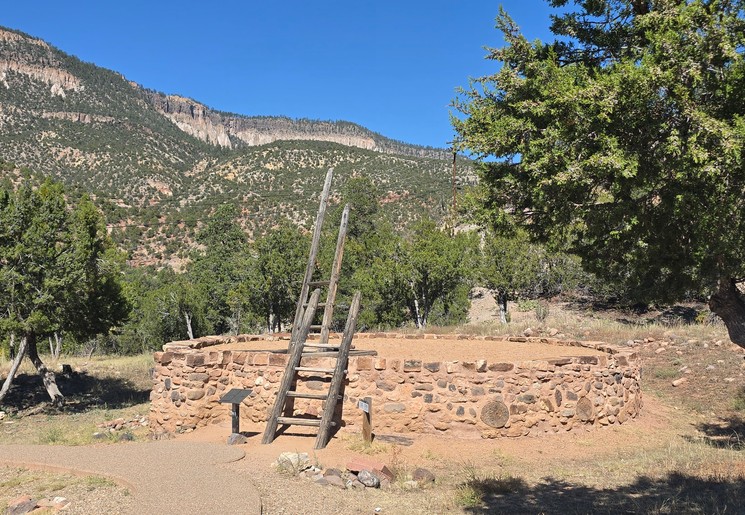 Landschappen op de route Albuquerque Taos