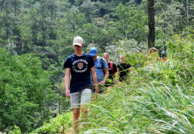 Wandelen in de omgeving van Kandy, Sri Lanka