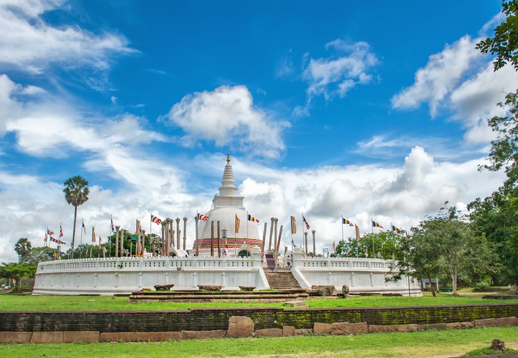 Koloniale gebouwen in Anuradhapura Sri Lanka