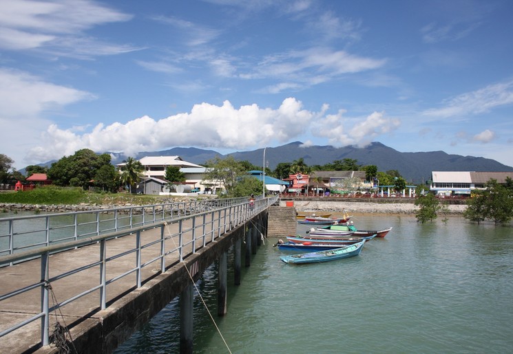 Vertrekpunt boottocht Tanjung Datu National Park