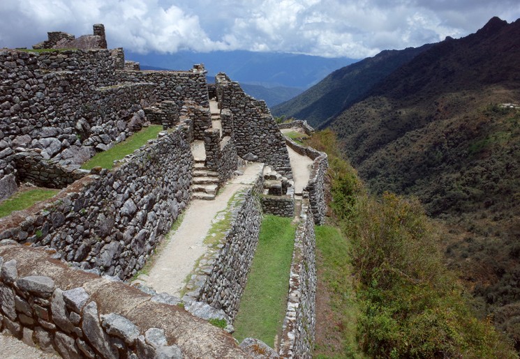 De Incatrail lopen in Peru