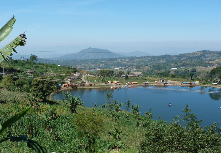 Uitzicht onderweg op Oost-Java