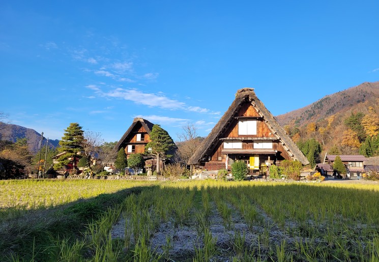 Zie het plattelandsleven in Japan