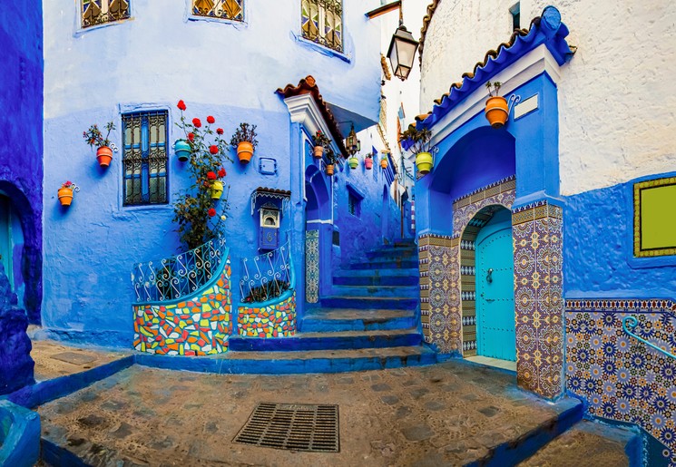 Kleurrijke straatjes in Chefchaouen