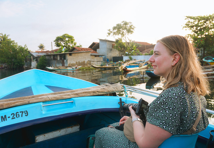 Varen door de Dutch Canals bij Negombo