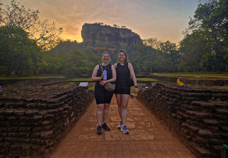 Lion Rock beklimmen bij Sigiriya, Sri Lanka