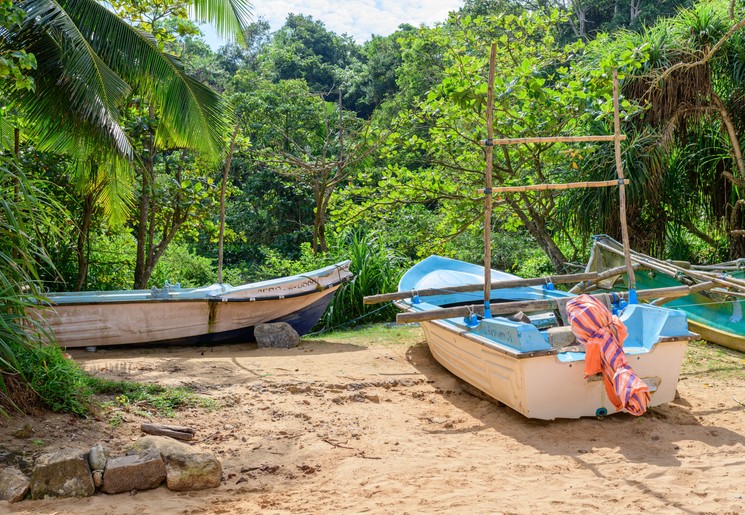 Een boottocht vanaf Koggala Lake, Unawatuna
