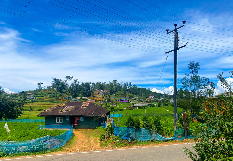 Uitzicht vanuit de trein, Sri Lanka