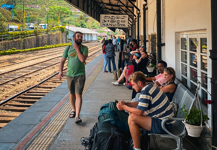 Treinstation in Kandy, Sri Lanka