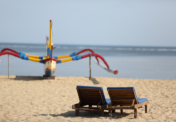 Relaxen op het strand van Sanur