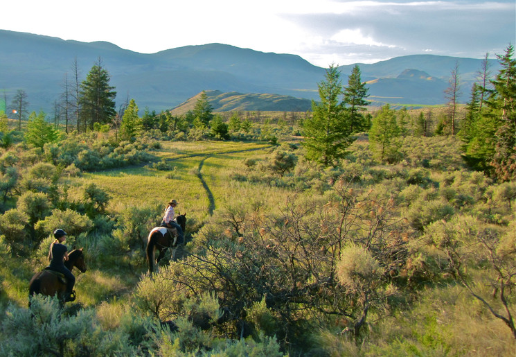 Paardrijden op een ranch, Canada