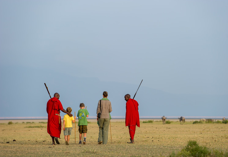 Masai familie in Tanzania