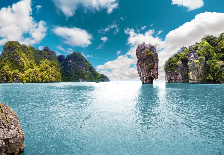 Uitzicht op de zee bij Phuket