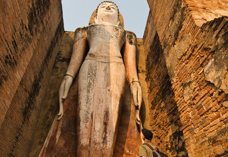 Beeld in Sukhothai, Thailand