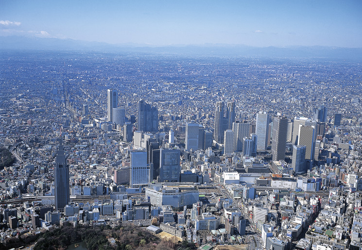 Uitzicht op Tokyo, Japan
