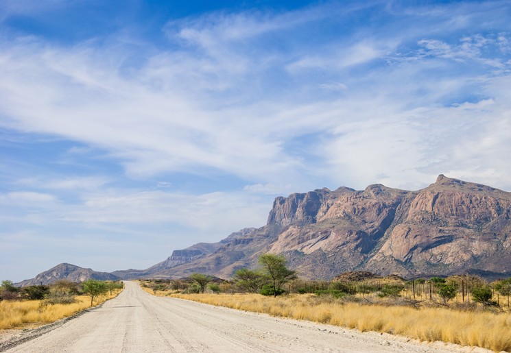 Top of the World Highway in noord-Yukon, Canada