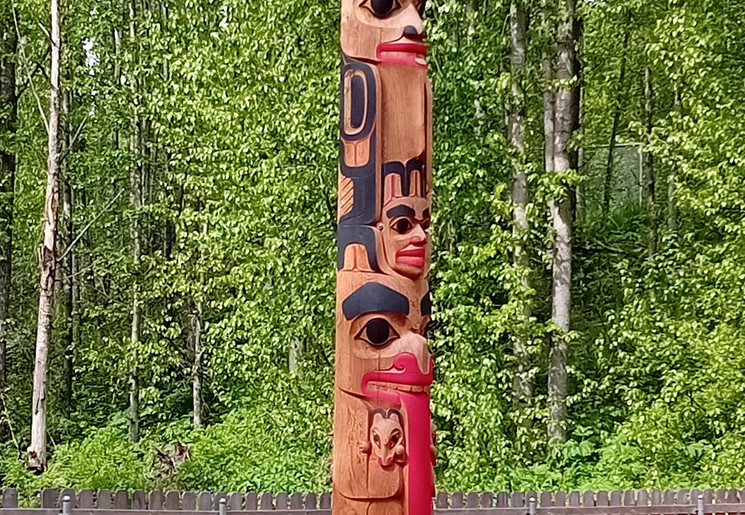 Totempaal in Alaska Native Heritage Center