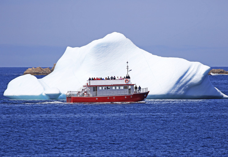 Zie ijsschotsen in Twillingate, Canada